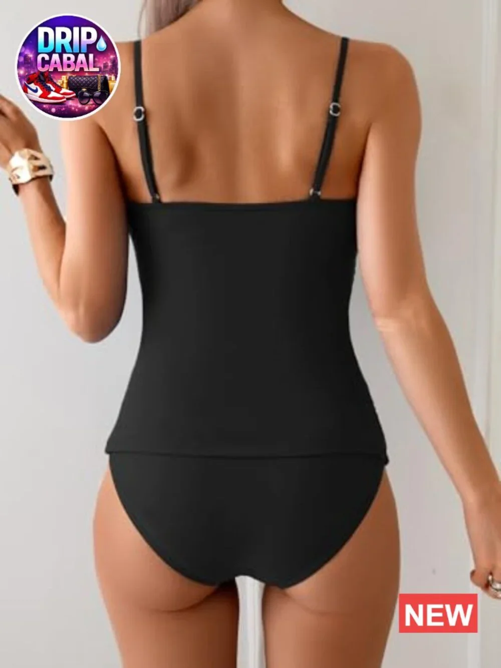 Tankini Swimsuit Two Piece Tummy Control High Waisted Bottom